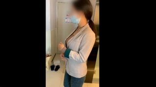 萝莉美少女❤️-糖糖-❤️发烧患者两次内射白丝小护士，小护士架不住客户的忽悠
